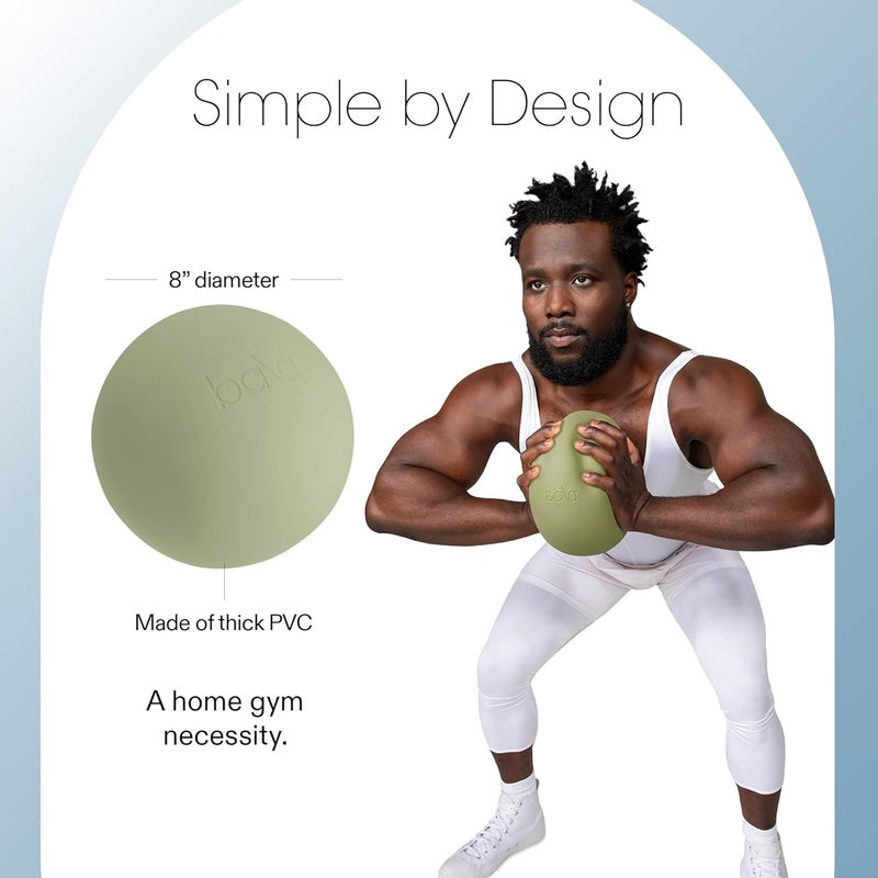 Bala Non-Weighted Exercise Ball - 8" Yoga Ball for Barre, Stretching, Strength & Core Training - Small Pilates Ball Workout Accessory with Mini Pump for Home Gym & Fitness Routines - 100% PVC - Image 4